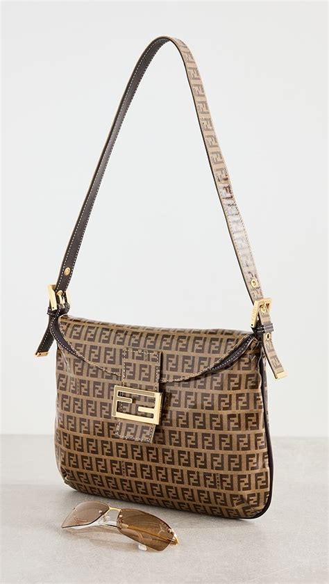 fendi vinyl shoulder bag|Fendi bag with thick strap.